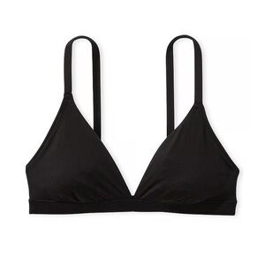 PINK 2 Unlined Triangle 1 Black & 1 Brown Women's Bralettes Size XS